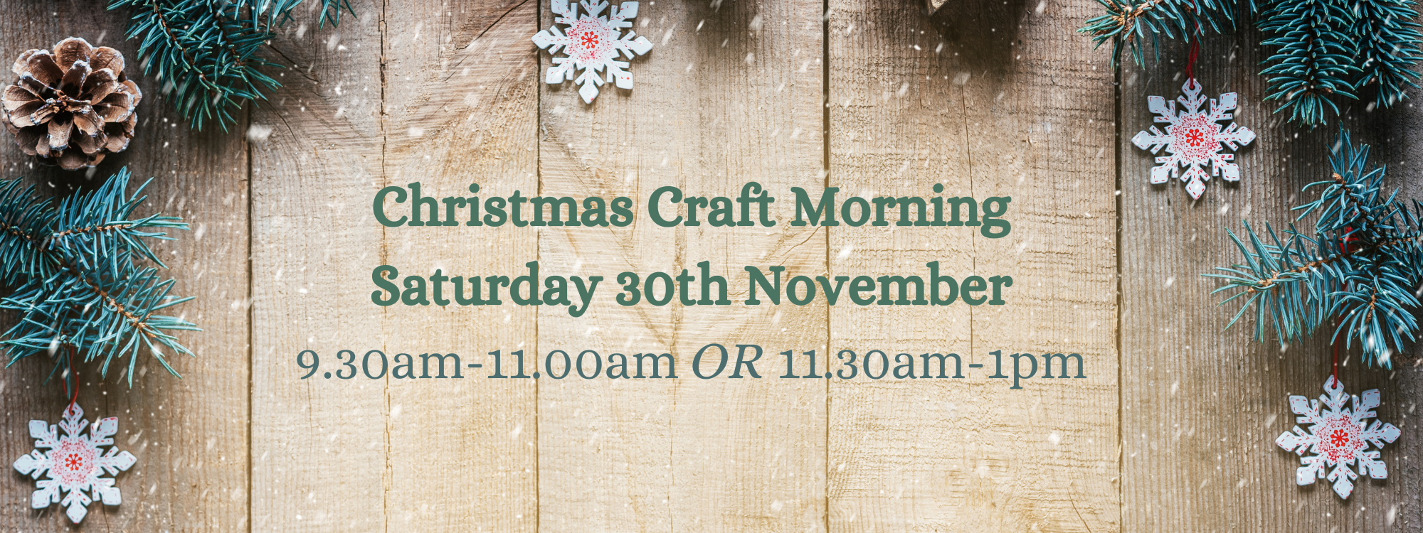 Christmas Craft Morning banner